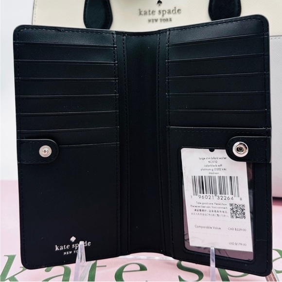 Kate Spade Madison Saffiano Leather Medium Satchel Bag& Large Slim Bifold
Wallet - Picture 7 of 15